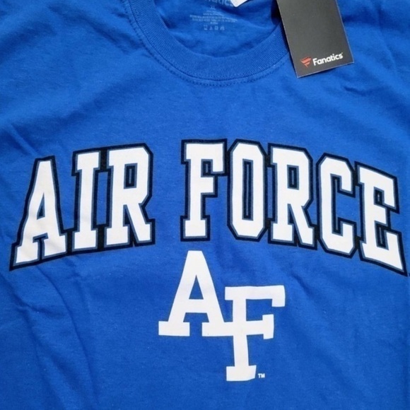 Air Force Falcons Fanatics Branded Distressed Arch Long Sleeve Shirt XL Royal - Picture 4 of 9